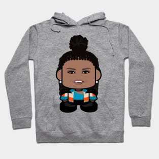 Mrs. Obamabot POLITICO'BOT Toy Robot (Top Knot) Hoodie